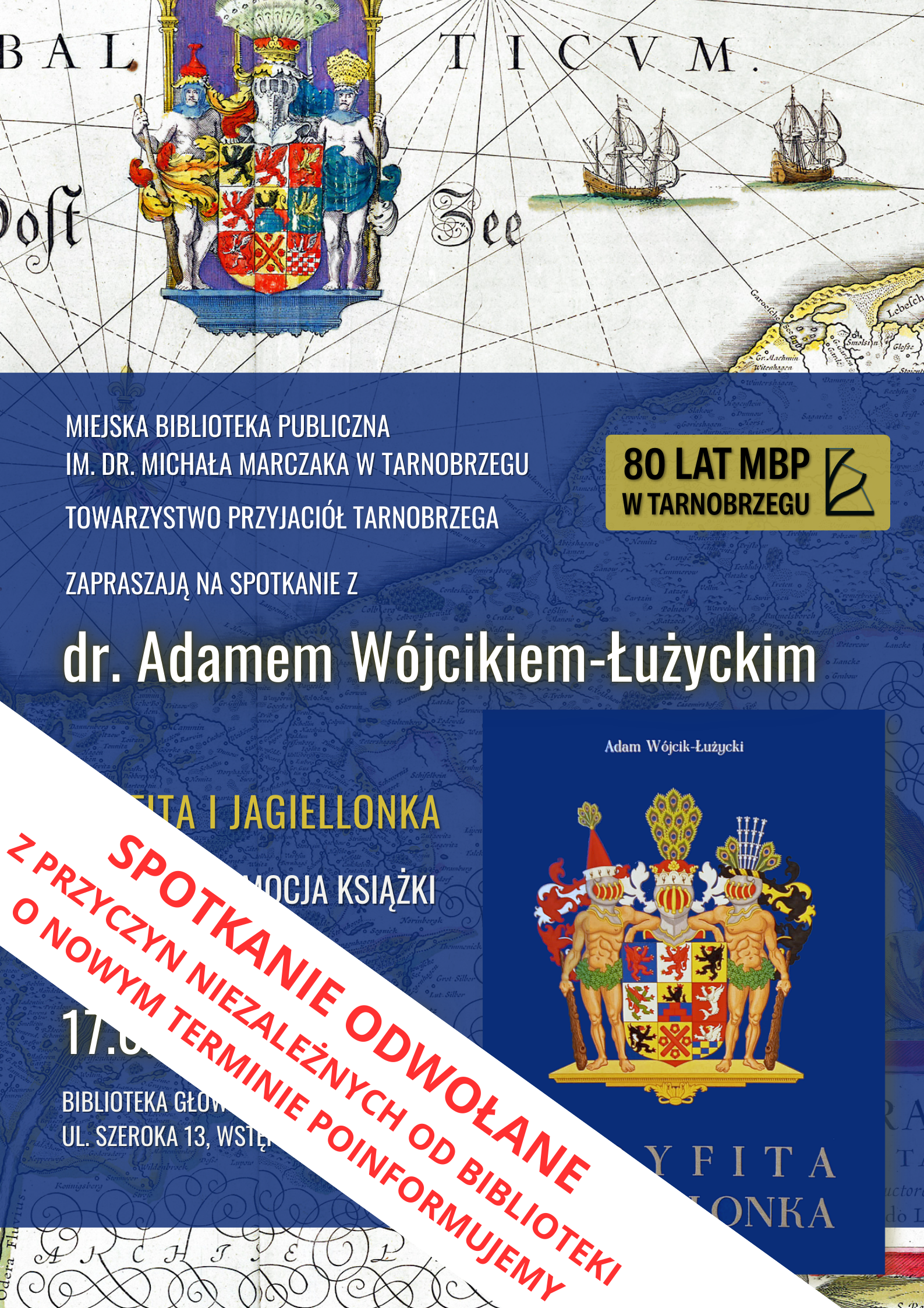 Spotkanie z dr. Adamem Wójcikiem-Łużyckim odwołane!