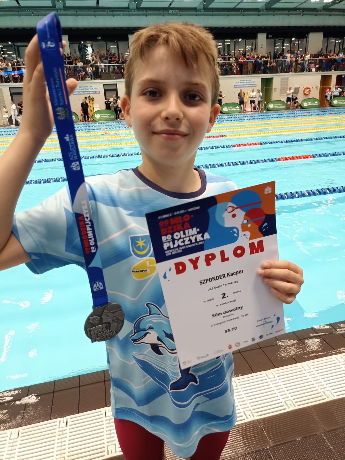6 medali UKS Delfin Tarnobrzeg w Ogólnopolskich zawodach ”Od Młodzika do Olimpijczyka”