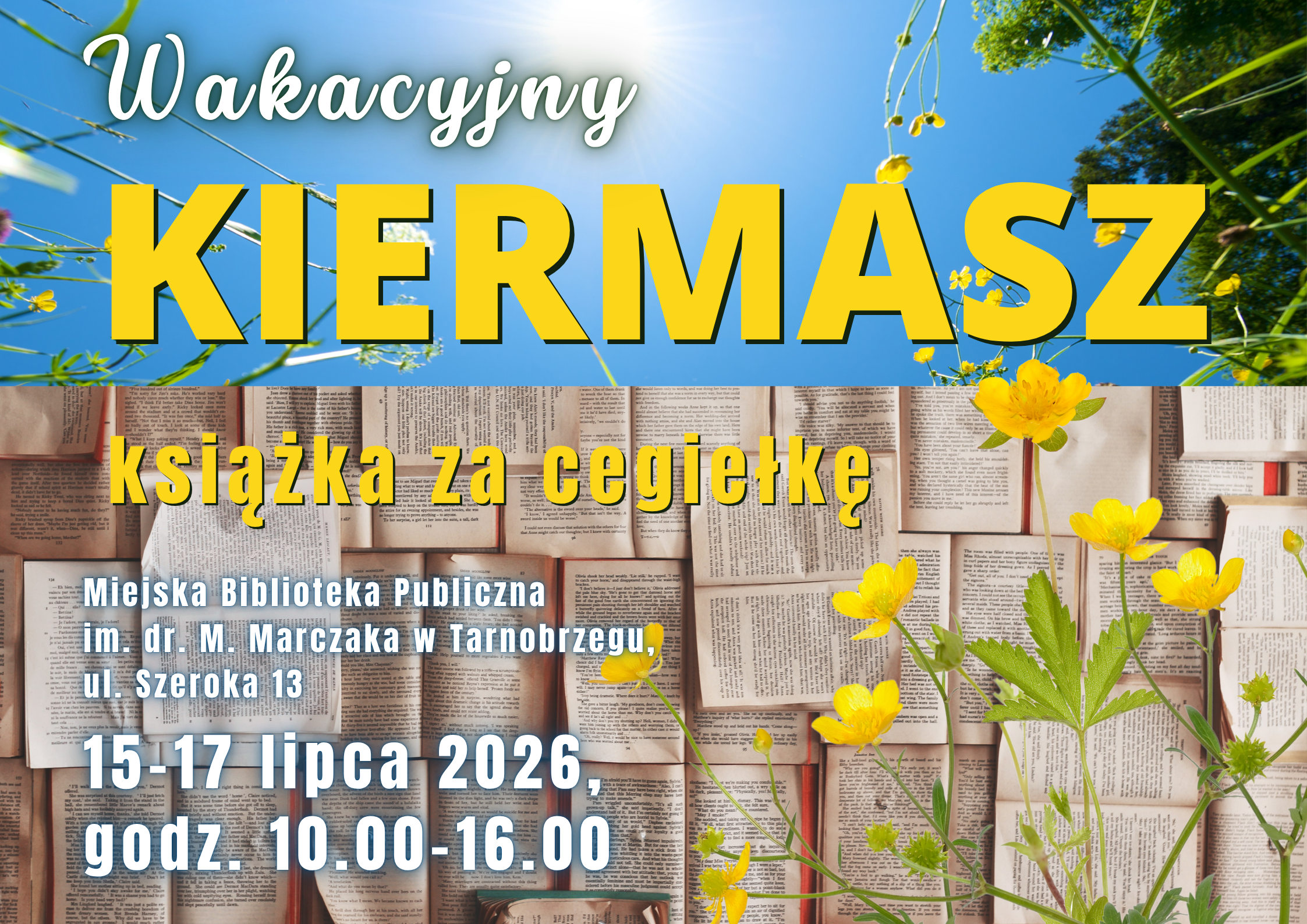 Wakacyjny kiermasz - książka za cegiełkę