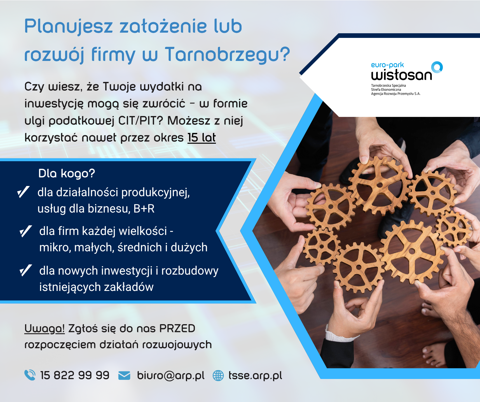 Zainwestuj na terenie Tarnobrzeskiej Specjalnej Strefy Ekonomicznej EURO-PARK WISŁOSAN