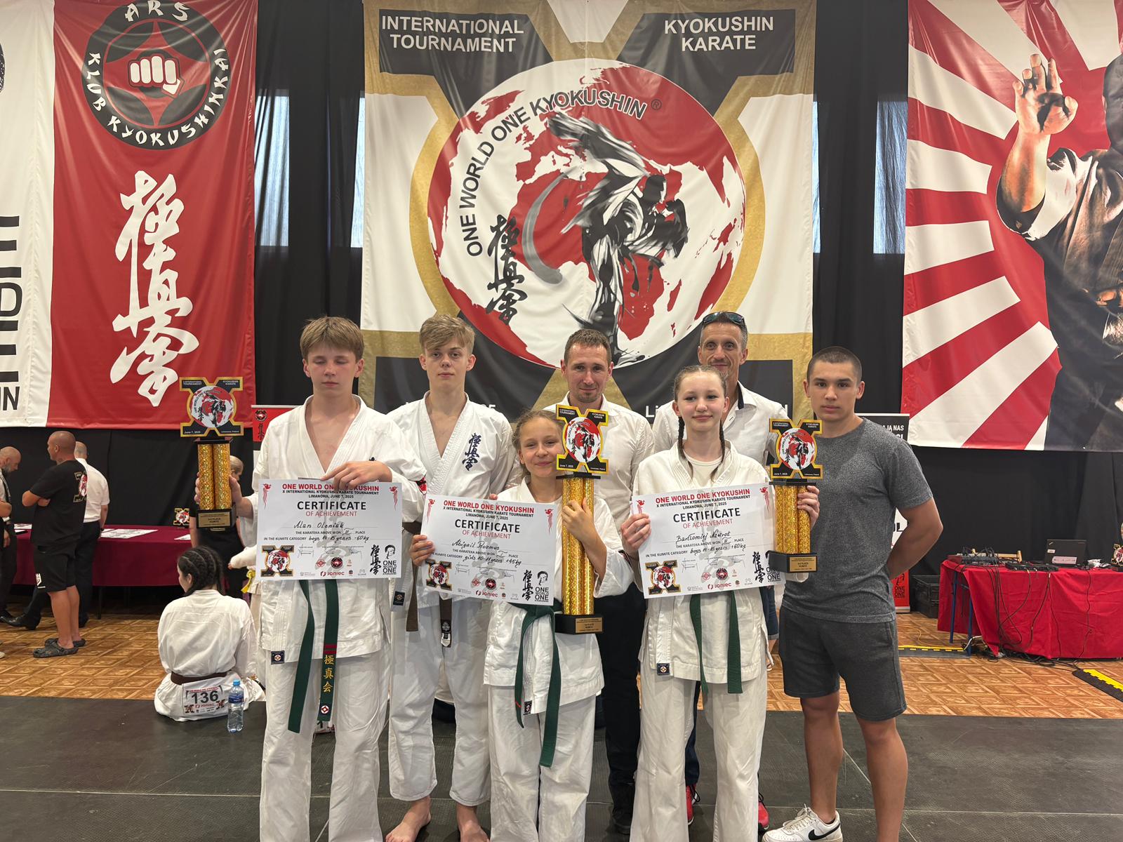 Sukcesy zawodników Tarnobrzeskiego Klubu Kyokushin Karate
