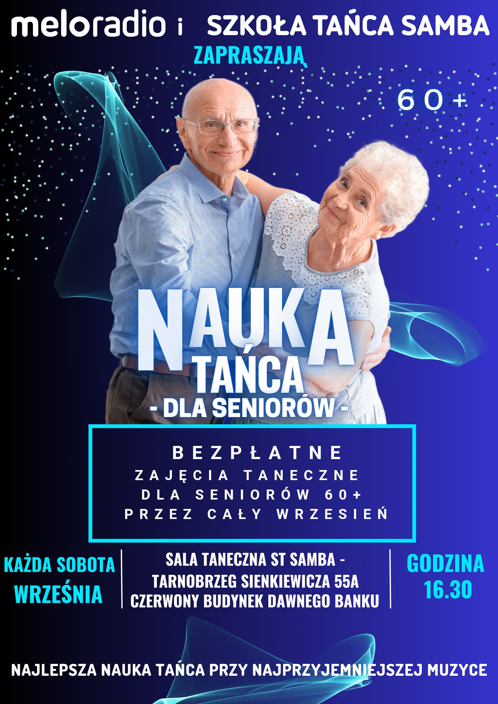Szkoła Tańca Samba przez cały wrzesień zaprasza Seniorów 60+ na bezpłatne zajęcia taneczne