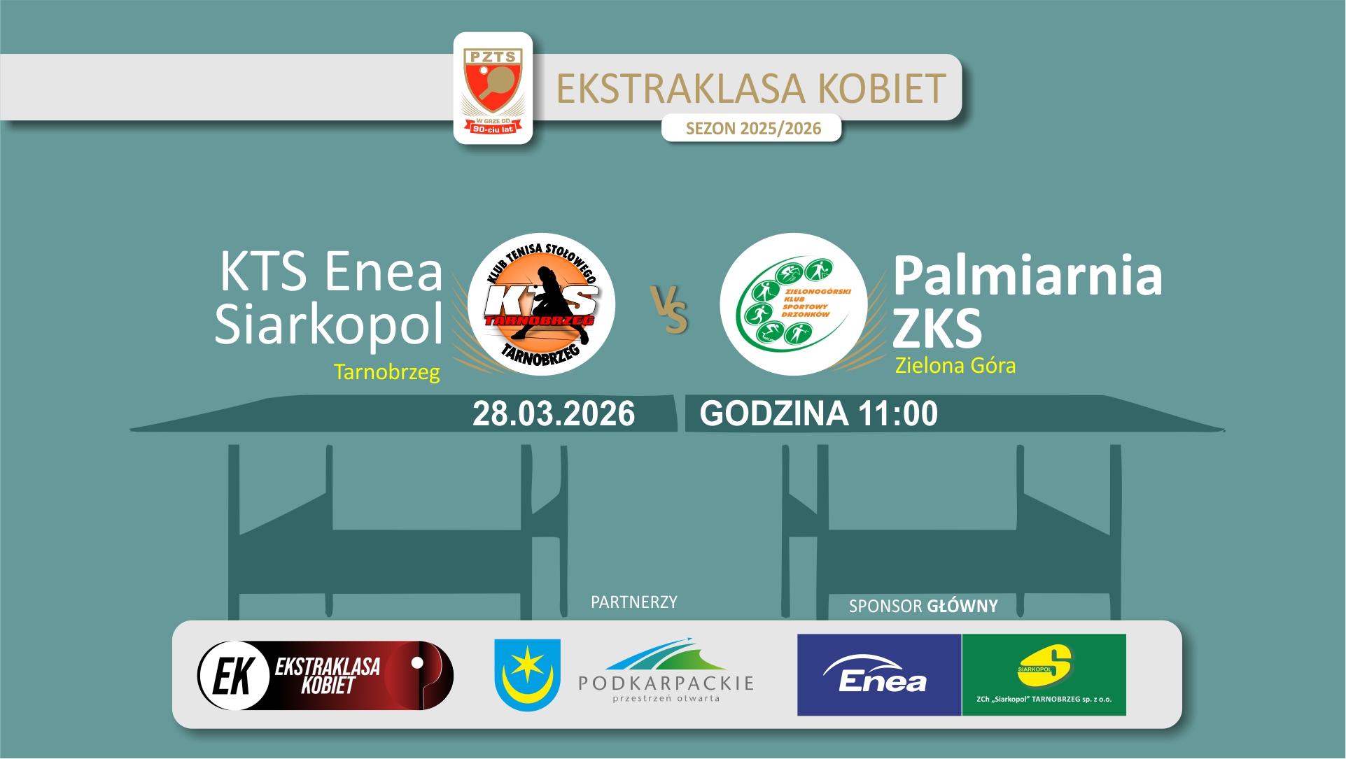 Ekstraklasa kobiet w tenisie stołowym - transmisje spotkań