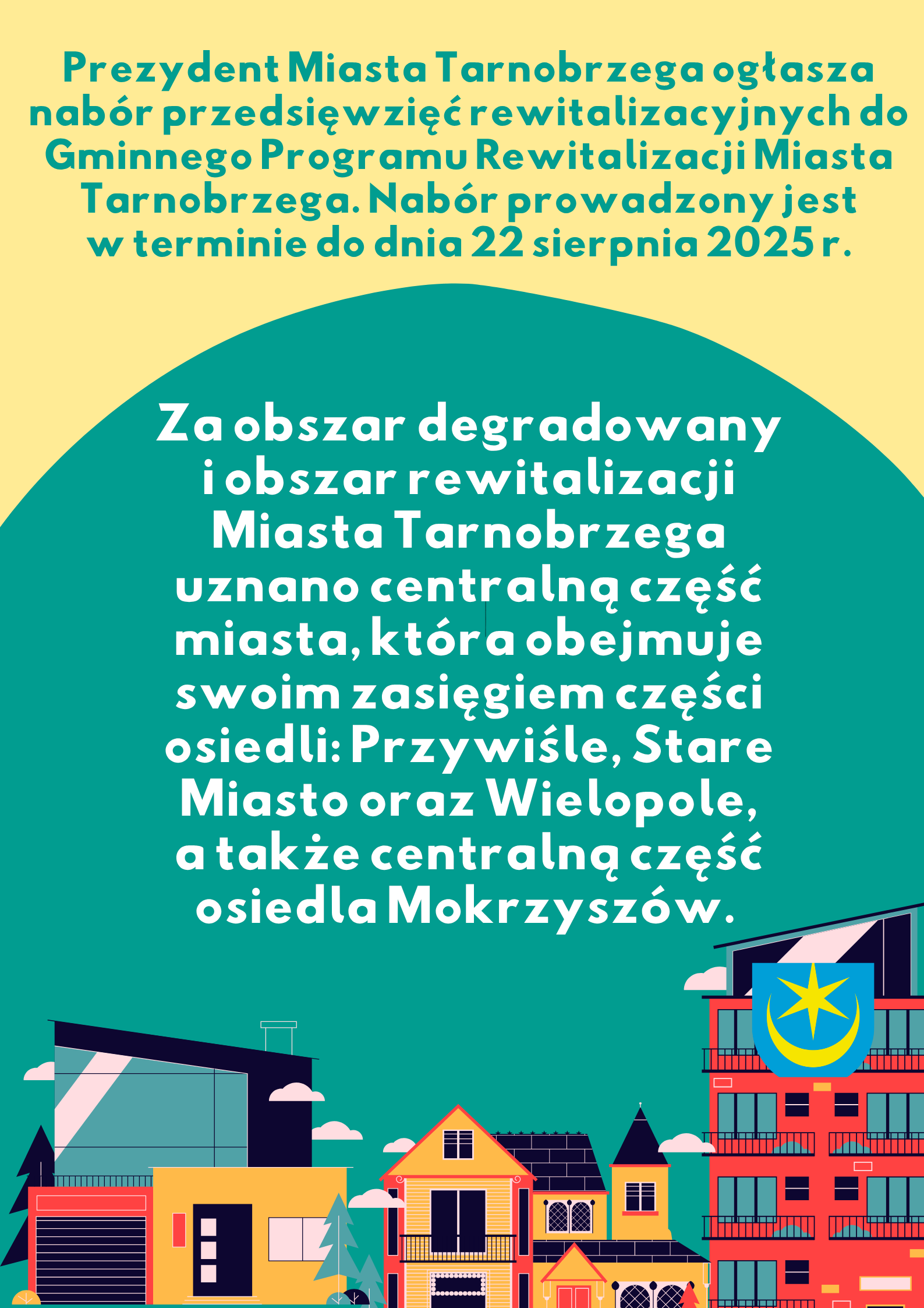 Nabór przedsięwzięć rewitalizacyjnych do Gminnego Programu Rewitalizacji Miasta Tarnobrzega