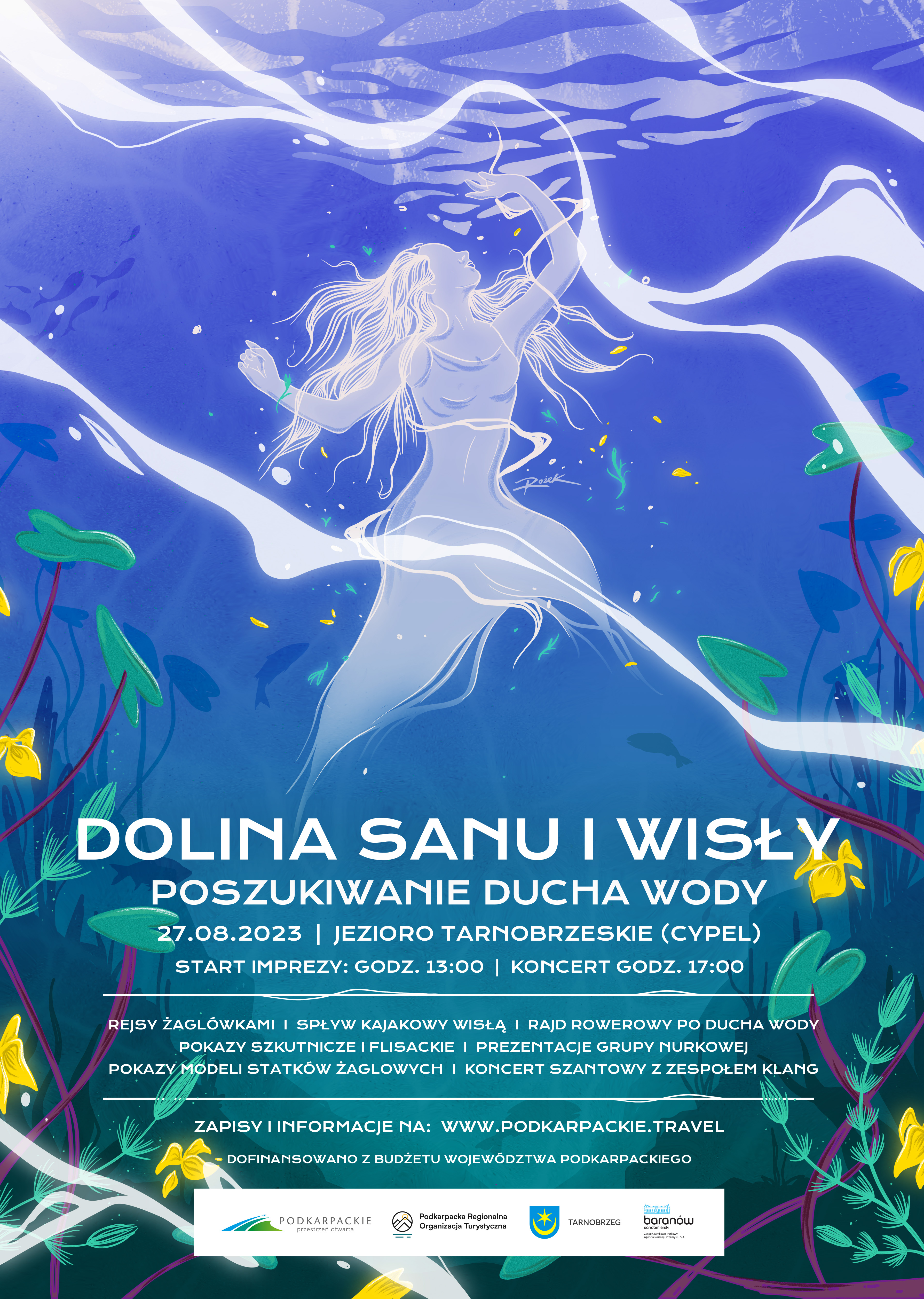 Zapraszamy na "Poszukiwanie Ducha Wody w Dolinie Sanu i Wisły" - 27 sierpnia nad Jeziorem Tarnobrzeskim