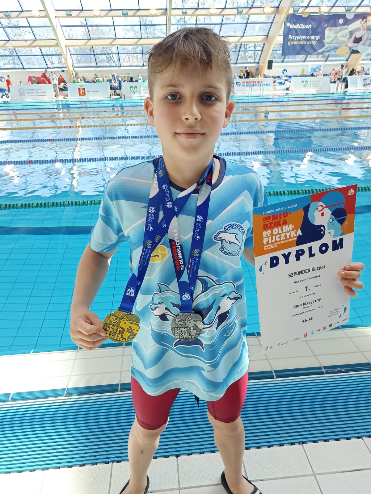 Złoto i srebro Kacpra Szpondera w Ogólnopolskich zawodach „Od Młodzika do Olimpijczyka”