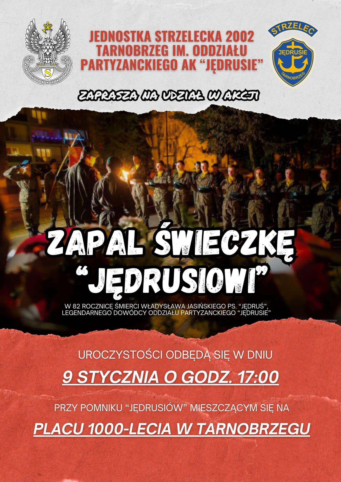 82. rocznica śmierci Władysława Jasińskiego ps. Jędruś