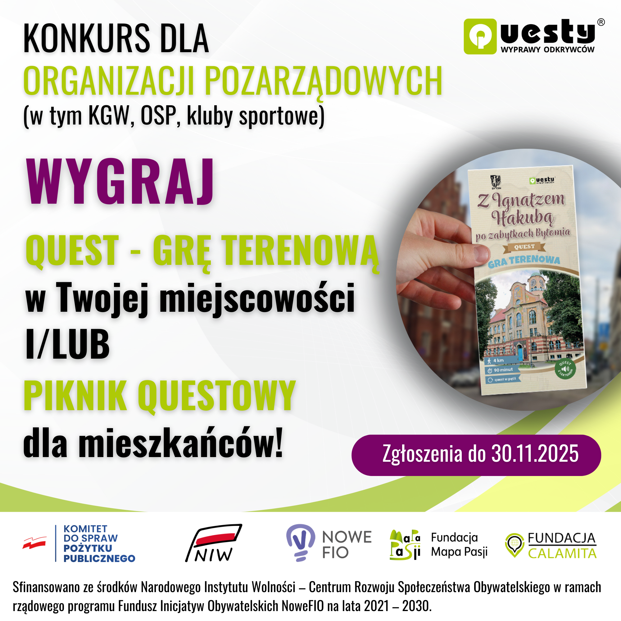 „Questy – narzędzie aktywizacji dla lokalnych organizacji”
