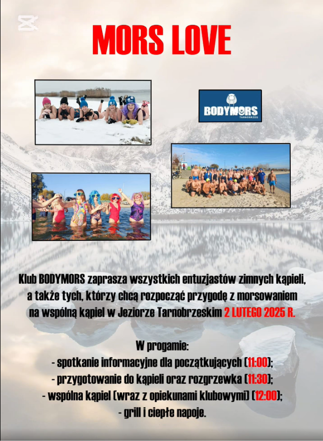 Mors Love - kąpiel w Jeziorze Tarnobrzeskim
