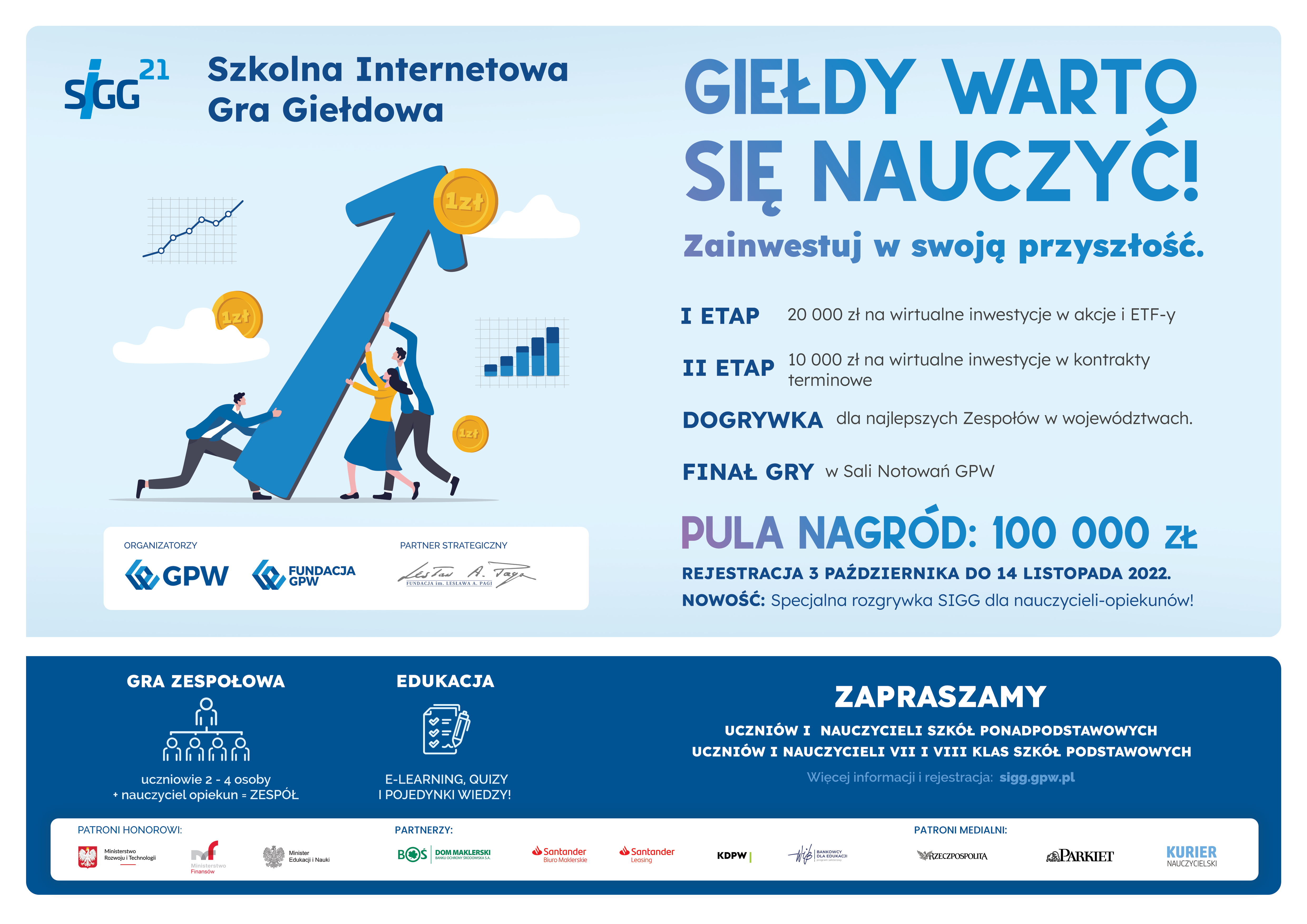 Ruszyła 21. edycja Szkolnej Internetowej Gry Giełdowej