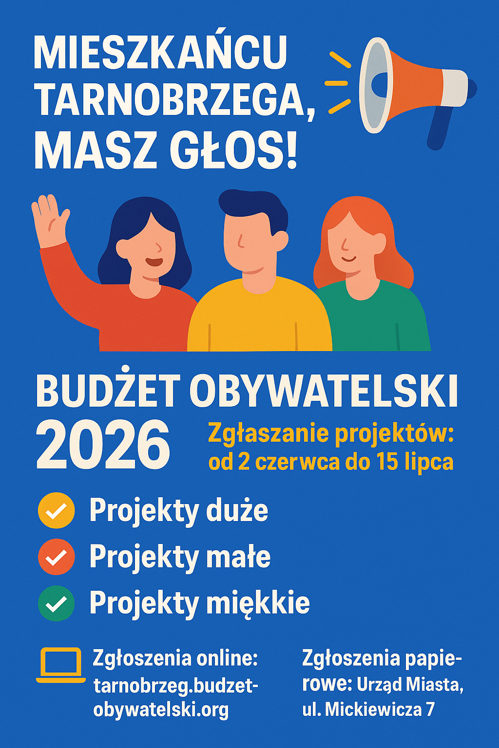 Rozpoczynamy Tarnobrzeski Budżet Obywatelski na 2026 rok