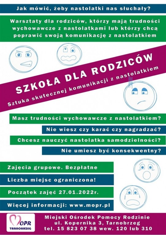 Zapraszamy na „Szkołę dla rodziców”