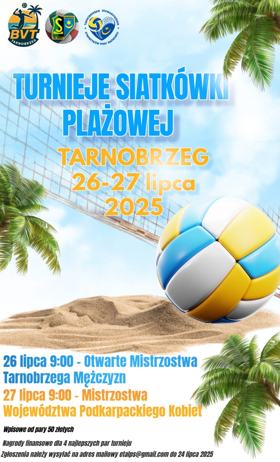 Turnieje Siatkówki Plażowej nad Jeziorem Tarnobrzeskim
