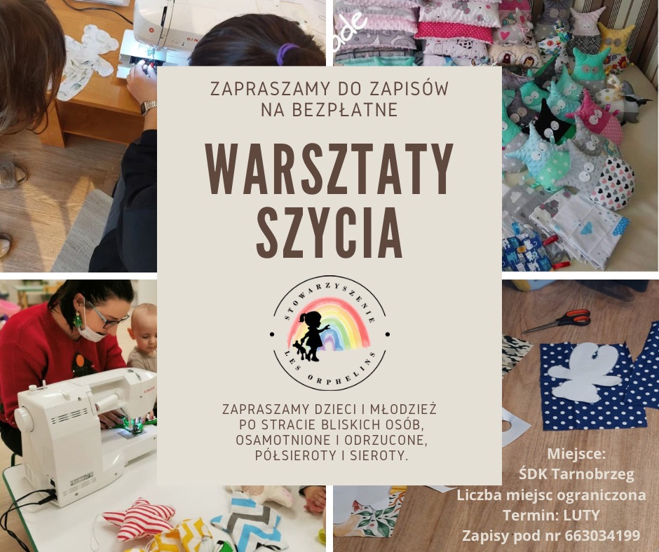 Bezpłatne warsztaty szycia w Środowiskowym Domu Kultury w Tarnobrzegu