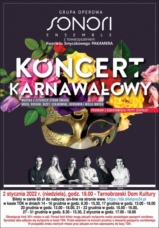 Koncert Noworoczny „Muzyka z czterech stron świata”. Zapraszamy