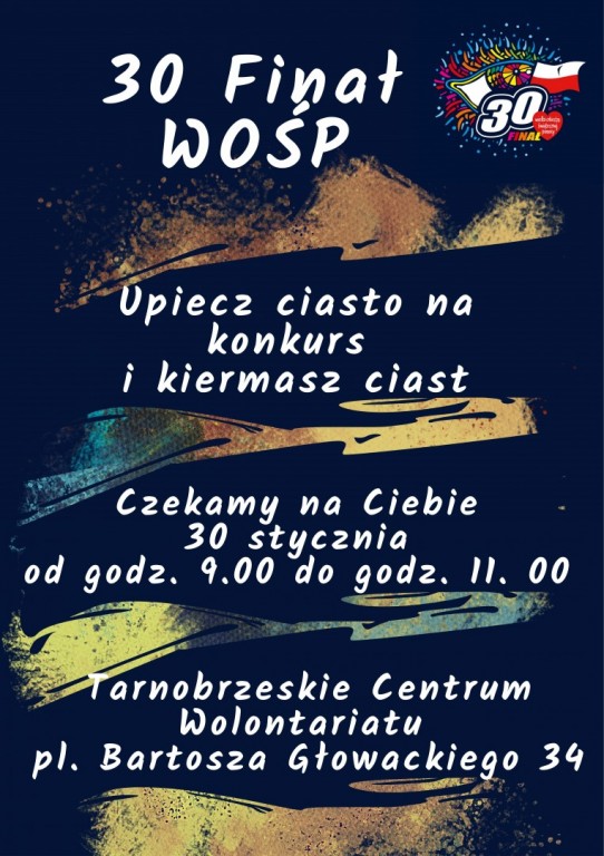 30 stycznia gramy po raz 30. z Wielką Orkiestrą Świątecznej Pomocy