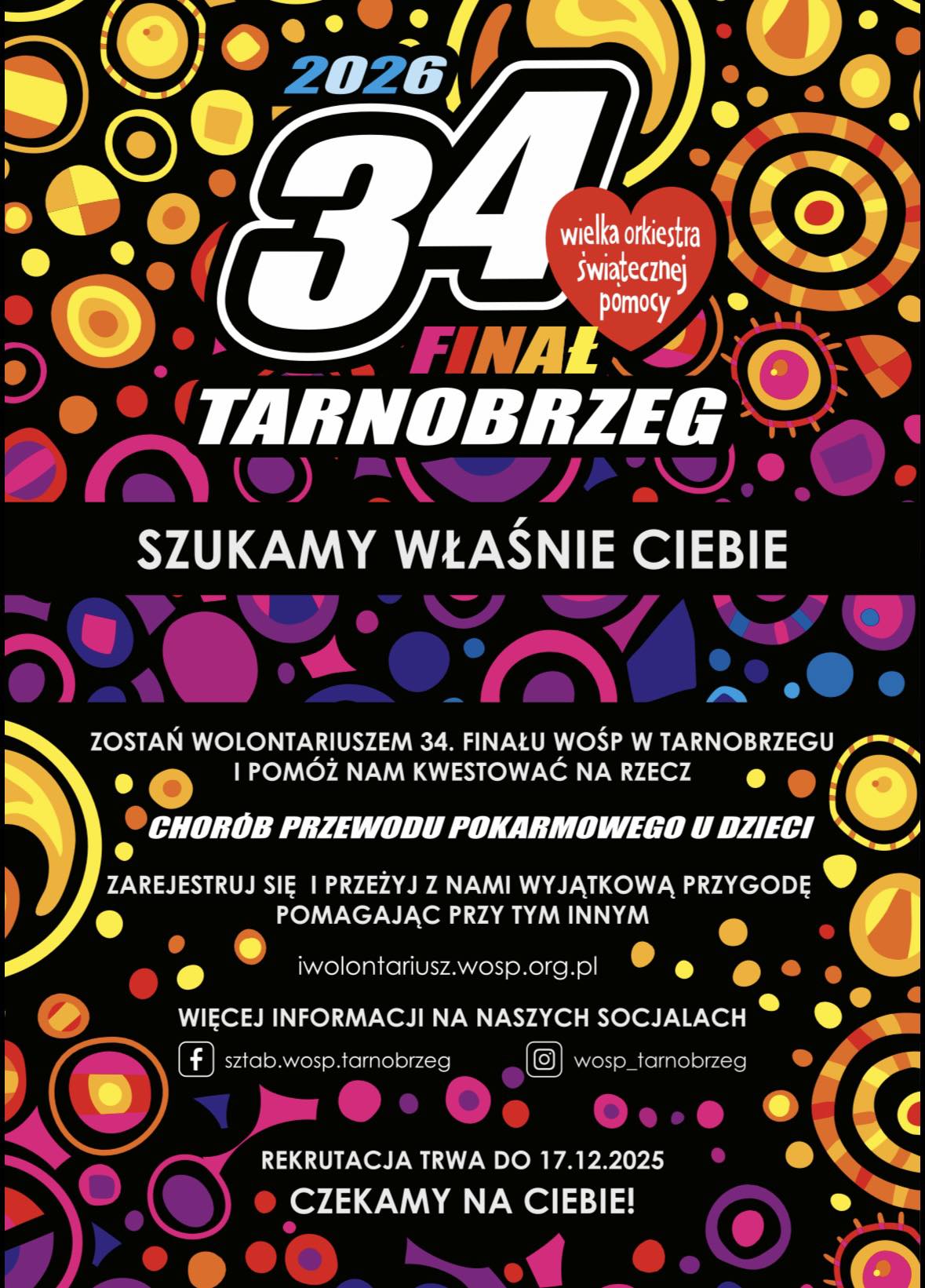 Tarnobrzeg rekrutuje wolontariuszy WOŚP! Trwa nabór do 17 grudnia