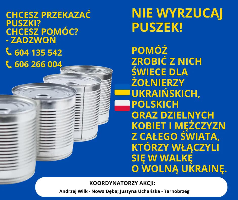 Nie wyrzucaj puszek!