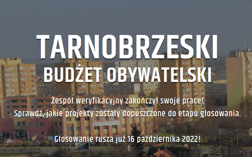 Rozpoczynamy wybory w ramach Tarnobrzeskiego Budżetu Obywatelskiego