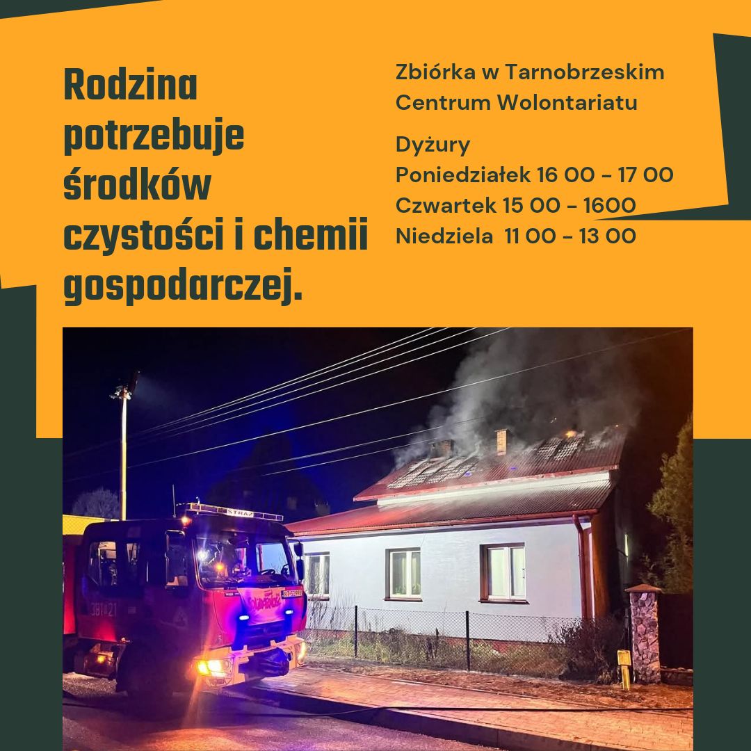 Potrzebna pomoc dla pogorzelców z Tarnobrzega